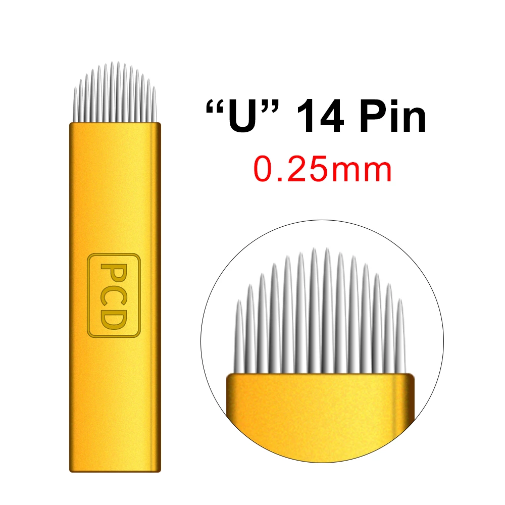 Disposable Microblading Semi Permanent Needle Blades PCD U14 Pin 100 pcs Curved Hard Shading Eyebrow Makeup.jpg Q90.jpg  1