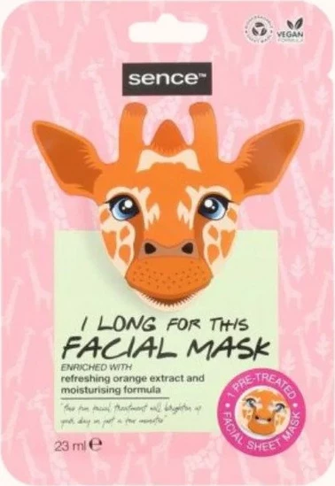 sence hydrating revitalising animal giraffe sheet mask 23ml